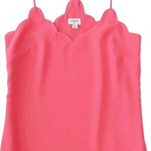 J. Crew Pink Scalloped Camisole